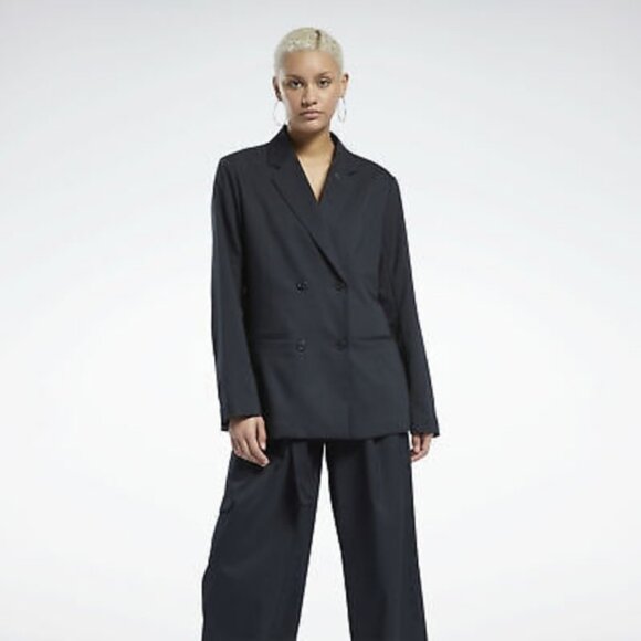 holt renfrew Jackets & Blazers - Holt Renfrew Double Breasted Wool Oversized Quiet Luxury Preppy Blazer 14